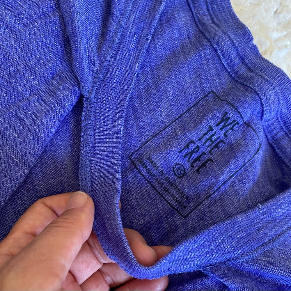 FREE PEOPLE PURPLE T-SHIRT XS